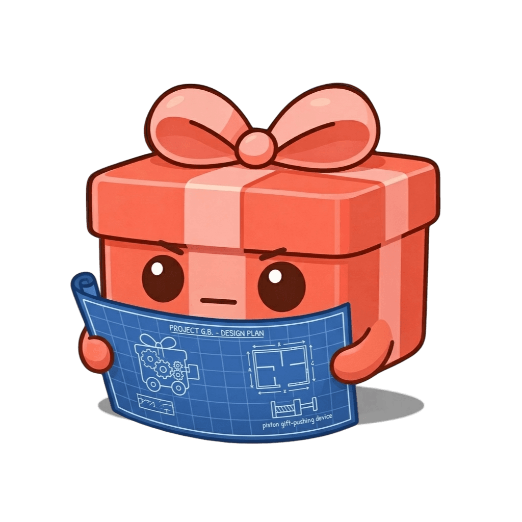 Gift Proof blueprint illustration placeholder