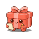 Gift Proof notes mascot