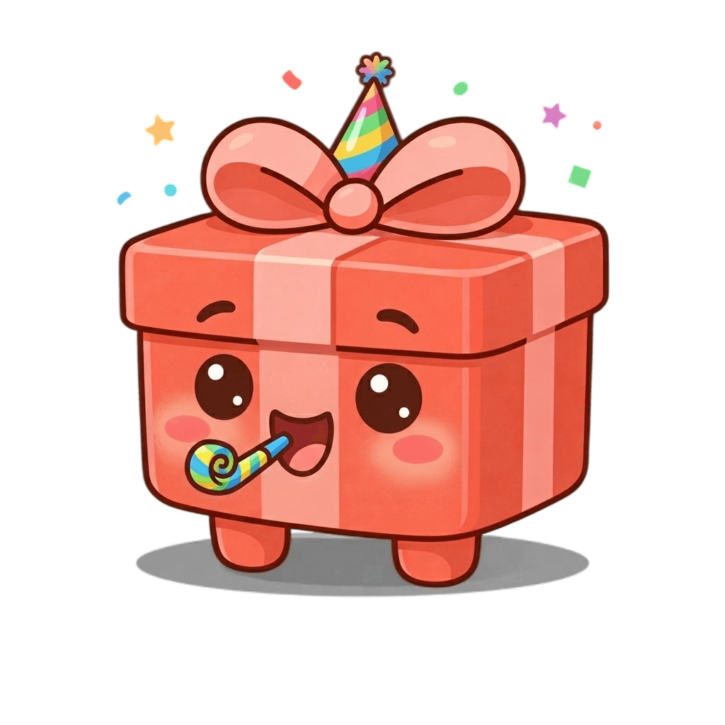 Gift Proof party mascot placeholder